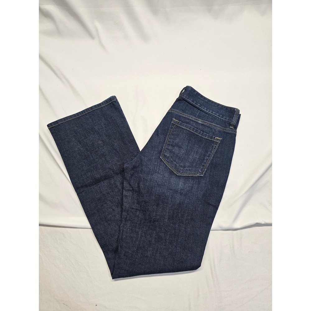 Ann Taylor Loft Curvy Bootcut Jeans Dark Wash Size 6/28 Womens Denim